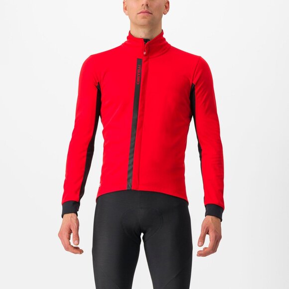 NWT CASTELLI Men's Entrada Jacket in Red Size 3XL - Picture 1 of 6